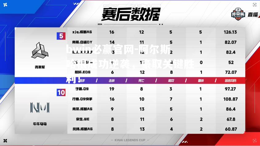 阿尔斯哈根成功逆袭，豪取关键胜利！